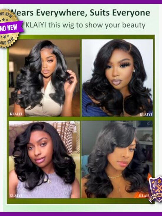 Human Hair Lace Front Wig Glueless 26 Inch Body Wave Pre Plucked main image 4